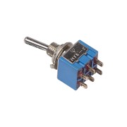 Тумблер 250V 3А 6c ON-OFF-ON двухполюсный Micro MTS-203 36-4021