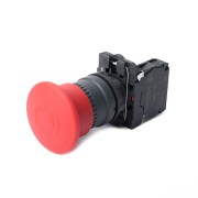 SE Кнопка аварийного останова SB5 в сборе 22мм 40мм тяни-толкай пластик 1НЗ SB5AT842