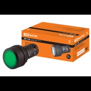Кнопка с фиксацией SB7-CWL3365-220V LED d22мм 1з+1р зеленая SQ0746-0041