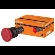 Кнопка грибовидная, возврат поворотом SB7-CCS545 d35мм 1з+1р красная SQ0746-0048