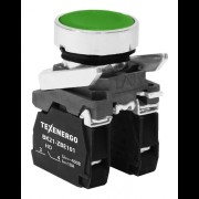 Выключатель кнопочный ВК21-ВА35 1з+1р зеленый te00121415