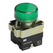 Индикатор LAY5-BU63 зеленого цвета d22мм IEK BLS50-BU-K06