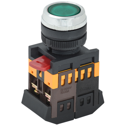 Кнопка ABLFS-22 зеленый d22мм неон/240В 1з+1р IEK BBT30-ABLFS-K06 Кнопка ABLFS-22 зеленый d22мм неон/240В 1з+1р IEK BBT30-ABLFS-K06