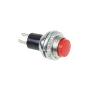 Выключатель -кнопка металл 220V 2А 2с ON -OFF O10.2 красная Mini RWD-213 36-3331