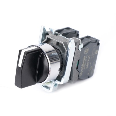 Переключатель SB4 в сборе модульный 22мм 3 позиции с фиксацией 2НО SE SB4BD33 Переключатель SB4 в сборе модульный 22мм 3 позиции с фиксацией 2НО SE SB4BD33