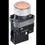 Кнопка LA167-BWF3571 d=22мм RC 1з с подсвет. желтая IEK BBT20-BWF3571-1-12-67-K05