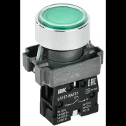 Кнопка LA167-BAF31 d=22мм 1з зеленая IEK BBT20-BAF31-1-22-67-K06