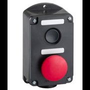 ПКЕ 222-2 У2, 10А, 660В, 2 элемента, чёрный цилиндр и красный гриб, накладной, IP54, пост управления ET519077