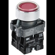 Кнопка LA167-BAF45 d=22мм 1з+1р красная IEK BBT20-BAF45-3-22-67-K04