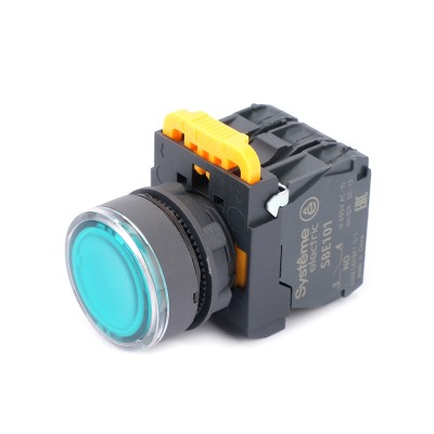 Кнопка SB5 в сборе 22 мм с подсветкой зеленая SE SB5AW33M5 Кнопка SB5 в сборе 22 мм с подсветкой зеленая SE SB5AW33M5