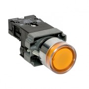 Кнопка BA51 NO 230 В IP65 с подстветкой желтая EKF PROxima xb2-bw51-230-65