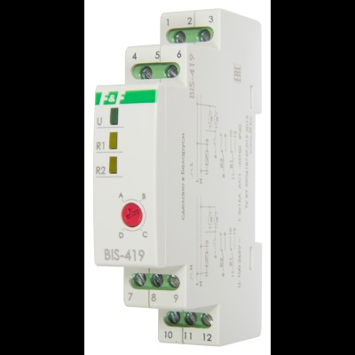 Реле импульсное BIS-419 4 функции, управление двумя нагрузками, DIN EA01.005.012 Реле импульсное BIS-419 4 функции, управление двумя нагрузками, DIN EA01.005.012