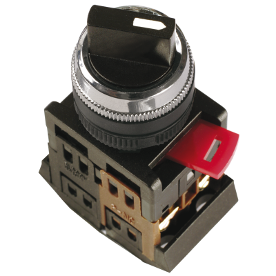 Переключатель АС-22 на 2 фикс. полож. I-O 1з+1р IEK BSW10-AC-2-K02 Переключатель АС-22 на 2 фикс. полож. I-O 1з+1р IEK BSW10-AC-2-K02