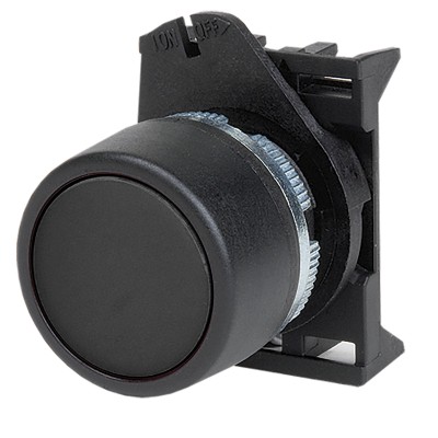 Кнопка плоская без фиксации, черная ABHTR6 Кнопка плоская без фиксации, черная ABHTR6