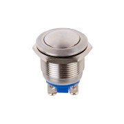 Кнопка антивандальная O19 Б/Фикс (2с винт) (ON)-OFF сфера (PBS-28В, A19-A2) (в упак. 1шт.) 06-0357-B