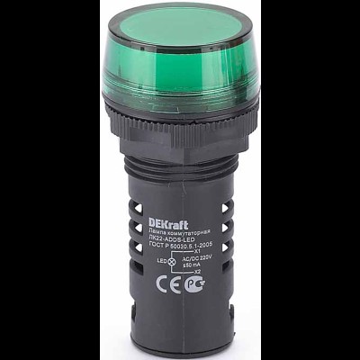 Лампа коммутационная ЛК22-ADDS-GRN-LED-220 25118DEK Лампа коммутационная ЛК22-ADDS-GRN-LED-220 25118DEK