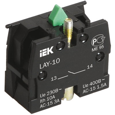 Контактный блок 1з для серии LAY5 IEK BDK21 Контактный блок 1з для серии LAY5 IEK BDK21