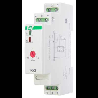 Реле контроля изоляции RKI для контроля изоляции в обмотках в 1ф. и 3ф. сетях, DIN 230В EA05.003.001 Реле контроля изоляции RKI для контроля изоляции в обмотках в 1ф. и 3ф. сетях, DIN 230В EA05.003.001