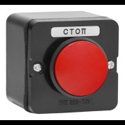 Пост кнопочный ПКЕ 222-1 гриб. красн. (закр. IP54) te00000664
