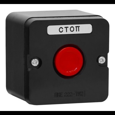 Пост кнопочный ПКЕ 222-1 красный te00375723 Пост кнопочный ПКЕ 222-1 красный te00375723