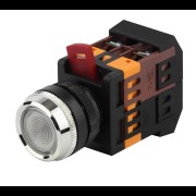 ЭРА Кнопка ABLFS-22 белый d22мм неон/240В 1з+1р (10/400/3200) Б0045653