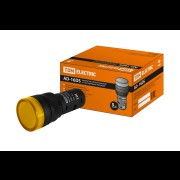 Лампа AD-16DS LED матрица d16мм желтый 230В АС SQ0702-0072