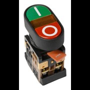 Кнопочный выключатель APBB-22N сдвоенная кнопка " I - O " с подсветкой te00305925