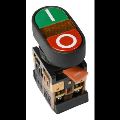 Кнопочный выключатель APBB-22N сдвоенная кнопка " I - O " с подсветкой te00305925 Кнопочный выключатель APBB-22N сдвоенная кнопка " I - O " с подсветкой te00305925