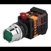 ЭРА Кнопка ABLF-22 зеленый d22мм неон/240В 1з+1р (10/400/3200) Б0045650