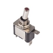 Тумблер 12V 20А 3c ON-OFF однополюсный с красной LED подсветкой ASW-07D 36-4330