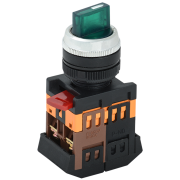 Переключатель АNС-22-2 2 полож. зел. неон/240В I-O 1з+1р IEK BSW10-ANC-2-K06