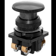 Выключатель КЕ-021 У3 исп.2, черный, 1з+1р, гриб без фиксации, IP40, 10А, 660В, кнопочный (ЭТ) ET506636