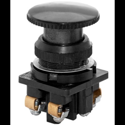 Выключатель КЕ-021 У3 исп.2, черный, 1з+1р, гриб без фиксации, IP40, 10А, 660В, кнопочный (ЭТ) ET506636 Выключатель КЕ-021 У3 исп.2, черный, 1з+1р, гриб без фиксации, IP40, 10А, 660В, кнопочный (ЭТ) ET506636