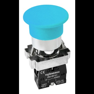 Кнопочный выключатель LAY5-BС61 "Грибок" синий 1з te00306029 Кнопочный выключатель LAY5-BС61 "Грибок" синий 1з te00306029