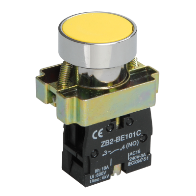 Кнопка управления LAY5-BA51 без подсветки желтая 1з IEK BBT60-BA-K05 Кнопка управления LAY5-BA51 без подсветки желтая 1з IEK BBT60-BA-K05