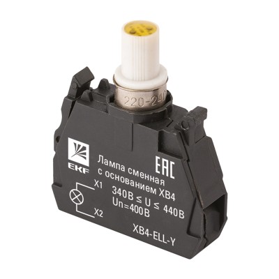 Лампа сменная c основанием XB4 желтая 400В EKF PROxima XB4-ELL-Y Лампа сменная c основанием XB4 желтая 400В EKF PROxima XB4-ELL-Y