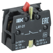 Контактный блок 1р для серии LAY5 IEK BDK11