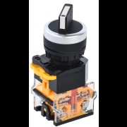 Переключатель D8-11X2 2 полож. 1з+1р черный IEK BSW30-11X2-3-24-2-K02