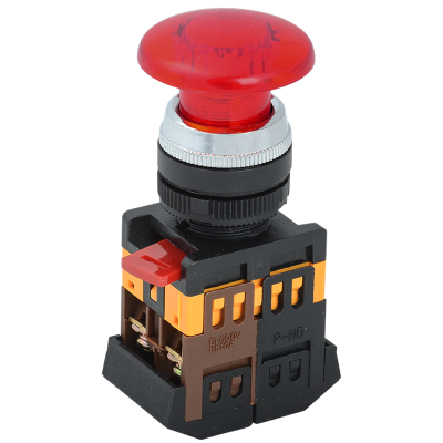 Кнопка AELA-22 "Грибок" красный d22мм неон/240В 1з+1р IEK BBG20-AELA-K04 Кнопка AELA-22 "Грибок" красный d22мм неон/240В 1з+1р IEK BBG20-AELA-K04