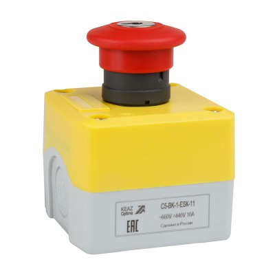 Пост кноп авар стоп OptiSignal D22 C5-BK-1-ESK-11 1НО+1НЗ с ключом XALK188E 338524 Пост кноп авар стоп OptiSignal D22 C5-BK-1-ESK-11 1НО+1НЗ с ключом XALK188E 338524