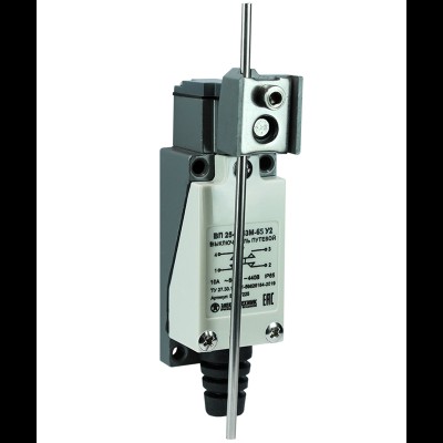 Выключатель ВП 25-2153М-65 У2, круглый стальной рычаг, регулируемый по длине, 1з+1р, безинерционный, 21х56 мм, 3А, IP65, путевой (ЭТ) ET007225 Выключатель ВП 25-2153М-65 У2, круглый стальной рычаг, регулируемый по длине, 1з+1р, безинерционный, 21х56 мм, 3А, IP65, путевой (ЭТ) ET007225