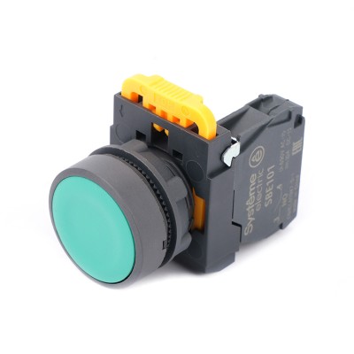 Кнопка SB5 в сборе модульная 22мм зеленая с возвратом пластик 1НО SB5AA31 Кнопка SB5 в сборе модульная 22мм зеленая с возвратом пластик 1НО SB5AA31