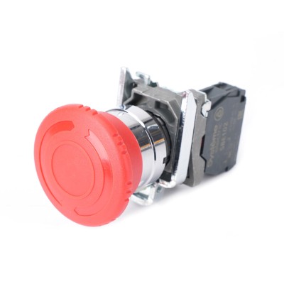 Кнопка аварийн ост SB4 в сборе 22мм 40мм повернуть для возврат металл 1Н SB4BS8442 Кнопка аварийн ост SB4 в сборе 22мм 40мм повернуть для возврат металл 1Н SB4BS8442