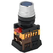 Кнопка ABLF-22 синий d22мм неон/240В1з+1р IEK BBT10-ABLF-K07