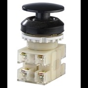 Выключатель ВК30-10-11130-40 У2, черный, 1з+1р, гриб без фиксации, IP40, 10А. 660В, кнопочный (ЭТ) ET053193