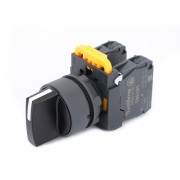 Переключатель SB5 в сборе модульный 22мм 3 позиции с возвратом 2НО SE SB5AD53