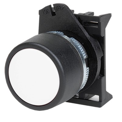 Кнопка плоская без фиксации, белая ABHTR5 Кнопка плоская без фиксации, белая ABHTR5