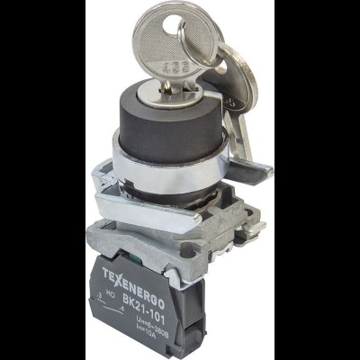 Переключатель ВК21-ВG41 1з (2 положения) с фикс. ключ 0-I , te00117673 Переключатель ВК21-ВG41 1з (2 положения) с фикс. ключ 0-I , te00117673