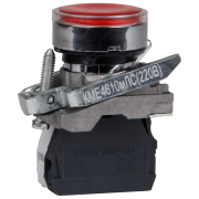 КЭАЗ Кнопка КМЕ4611мЛС-220В-красный-1но+1нз-цилиндр-IP65 332057