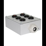 ПКУ-15-21.231-54У2 (4xКЕ081/2(1з+1р) черная + 2xКЕ081/2(1з+1р) красная + PG-36), пост управления (Э ET008531